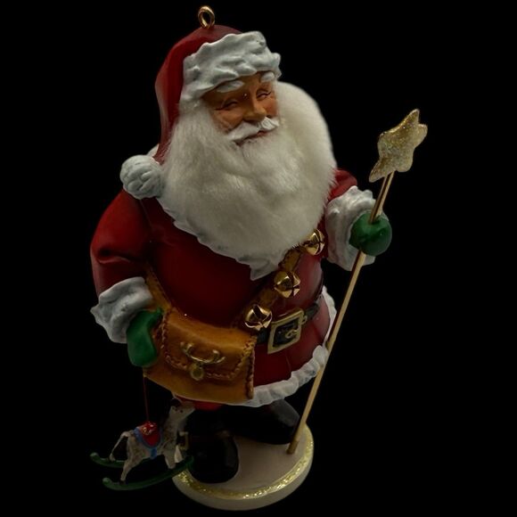 Vtg 2005 Hallmark Keepsake Santa Nutcracker Ornament Club Exclusive Gold Box 4" - Picture 4 of 16